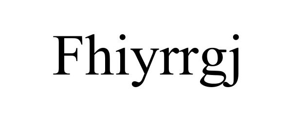 Trademark Logo FHIYRRGJ