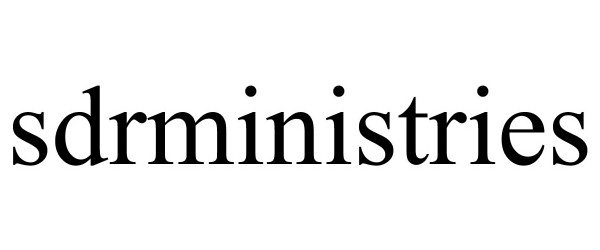 Trademark Logo SDRMINISTRIES