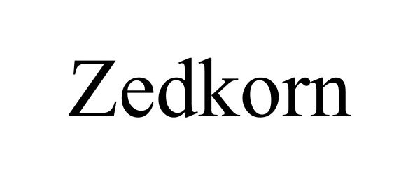 Trademark Logo ZEDKORN