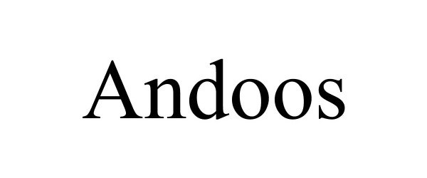 Trademark Logo ANDOOS
