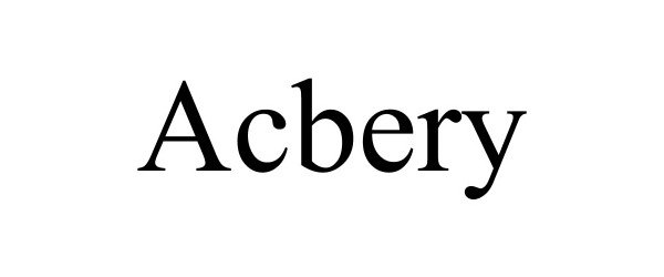 Trademark Logo ACBERY