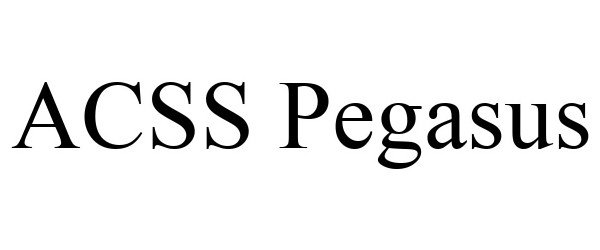  ACSS PEGASUS
