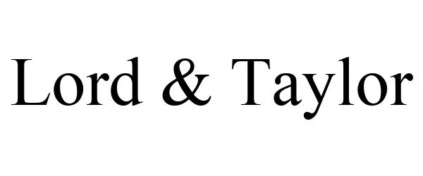  LORD &amp; TAYLOR