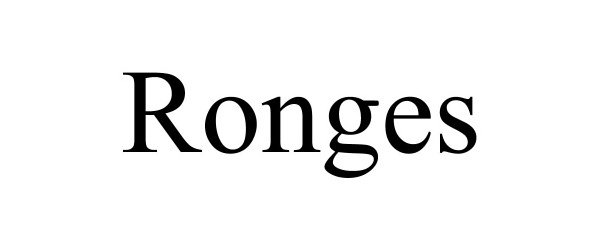  RONGES