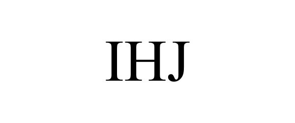 Trademark Logo IHJ