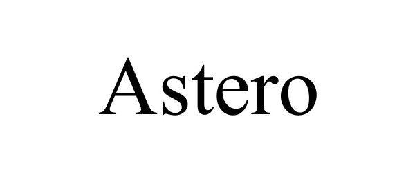 Trademark Logo ASTERO