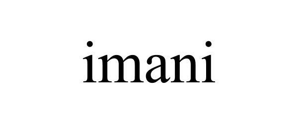 Trademark Logo IMANI