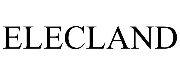 Trademark Logo ELECLAND