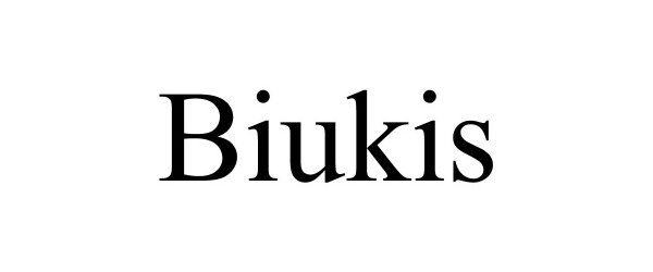 Trademark Logo BIUKIS