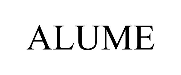 Trademark Logo ALUME