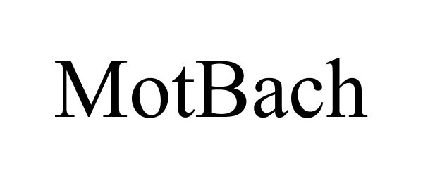 Trademark Logo MOTBACH