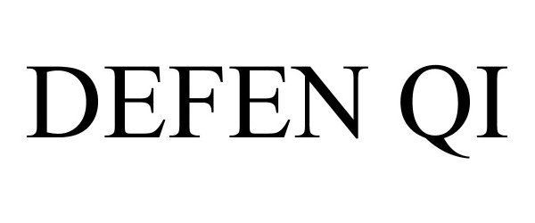 Trademark Logo DEFEN QI