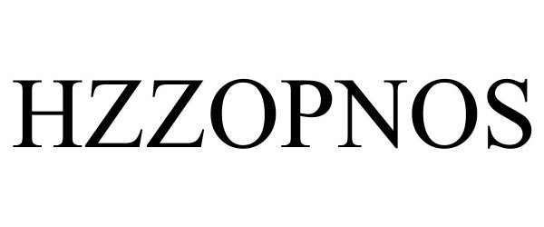 Trademark Logo HZZOPNOS
