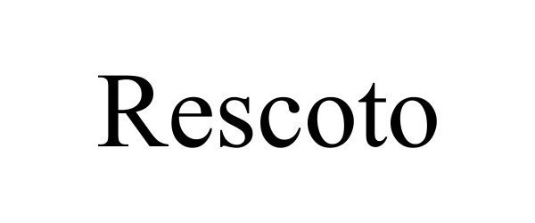 Trademark Logo RESCOTO
