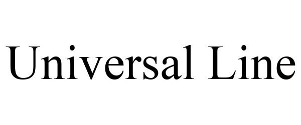 Trademark Logo UNIVERSAL LINE