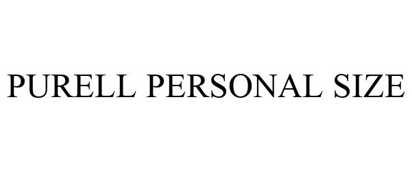 Trademark Logo PURELL PERSONAL SIZE
