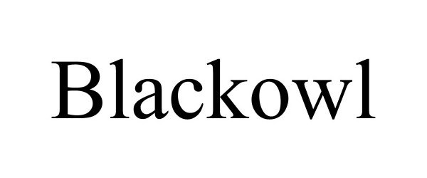 Trademark Logo BLACKOWL