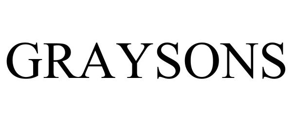 Trademark Logo GRAYSONS