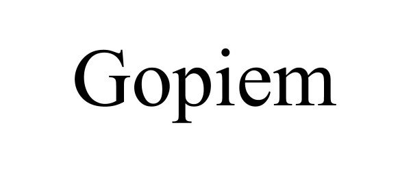 Trademark Logo GOPIEM