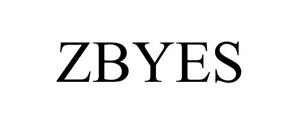 Trademark Logo ZBYES