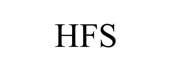 Trademark Logo HFS