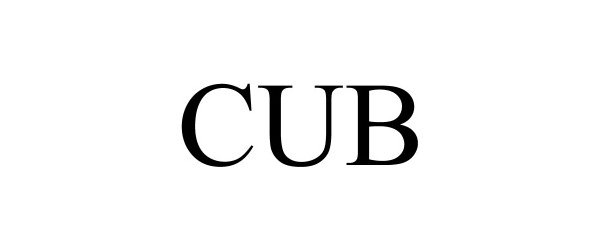 Trademark Logo CUB