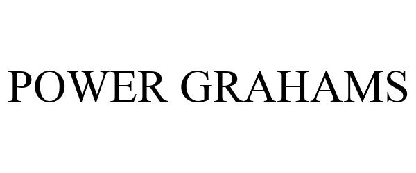 Trademark Logo POWER GRAHAMS