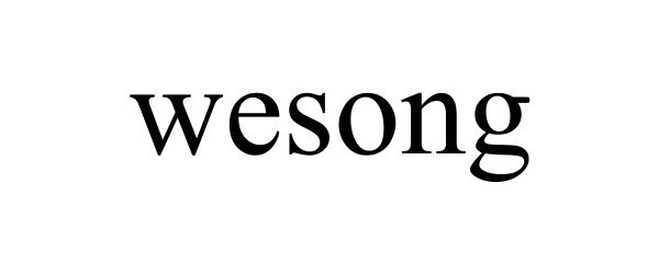 Trademark Logo WESONG