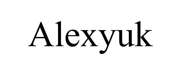 Trademark Logo ALEXYUK