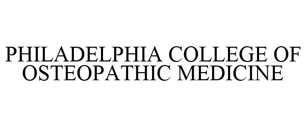  PHILADELPHIA COLLEGE OF OSTEOPATHIC MEDICINE