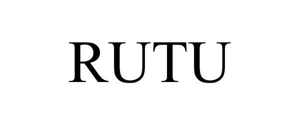 Trademark Logo RUTU