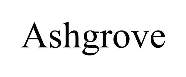 Trademark Logo ASHGROVE