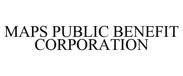 Trademark Logo MAPS PUBLIC BENEFIT CORPORATION