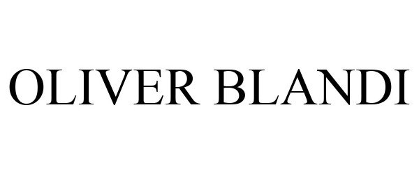 Trademark Logo OLIVER BLANDI