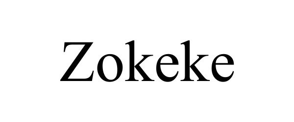 Trademark Logo ZOKEKE