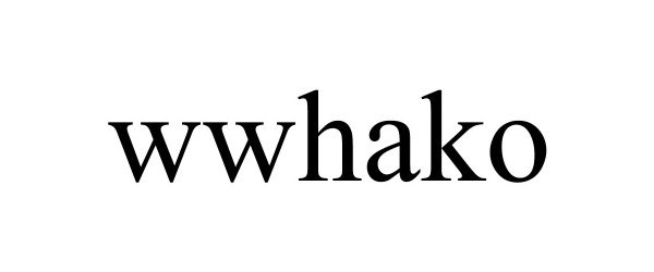 Trademark Logo WWHAKO