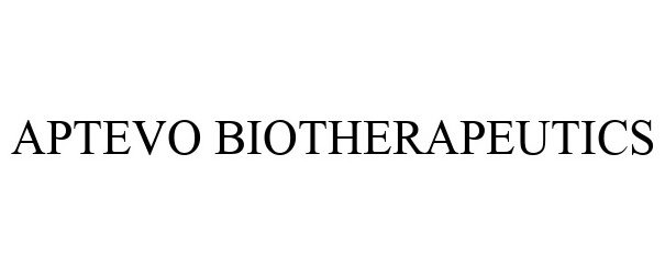  APTEVO BIOTHERAPEUTICS