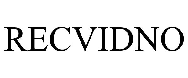 Trademark Logo RECVIDNO