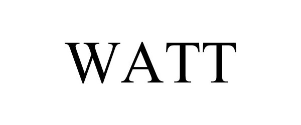 Trademark Logo WATT