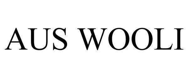 Trademark Logo AUS WOOLI