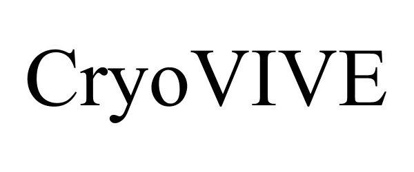 Trademark Logo CRYOVIVE