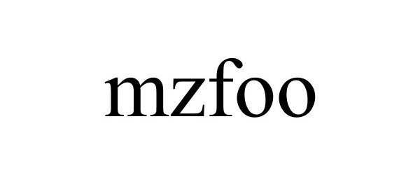 Trademark Logo MZFOO