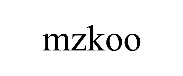 Trademark Logo MZKOO