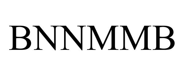 Trademark Logo BNNMMB
