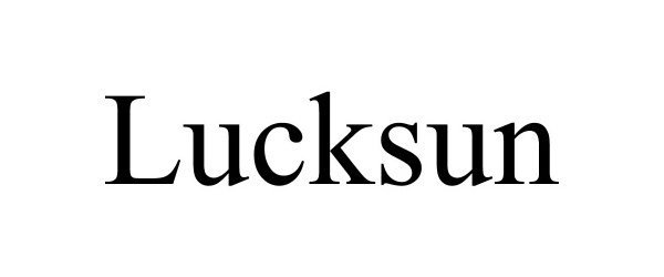 Trademark Logo LUCKSUN