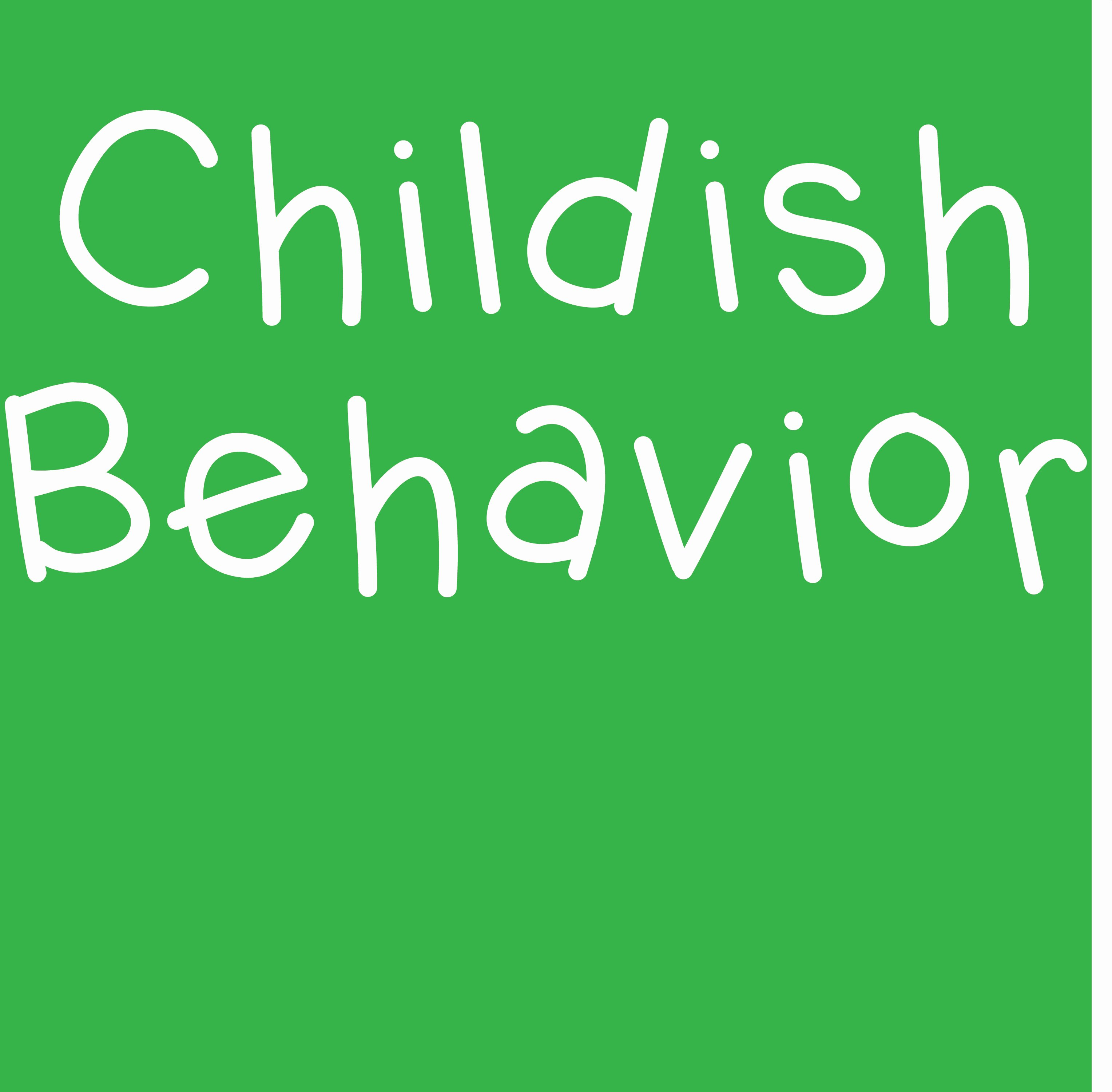 Trademark Logo CHILDISH BEHAVIOR