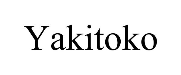 Trademark Logo YAKITOKO