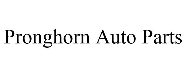  PRONGHORN AUTO PARTS