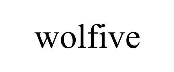 Trademark Logo WOLFIVE