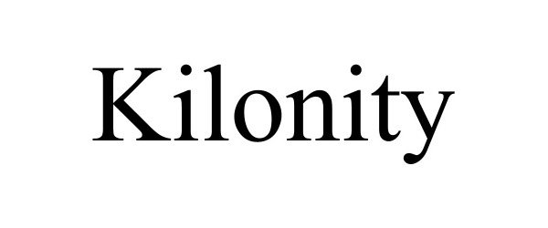 Trademark Logo KILONITY